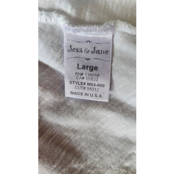 Jess & James Scrolls Asymmetrical Black Scribble Tunic Shirt , Womens Sz L - Picture 13 of 13